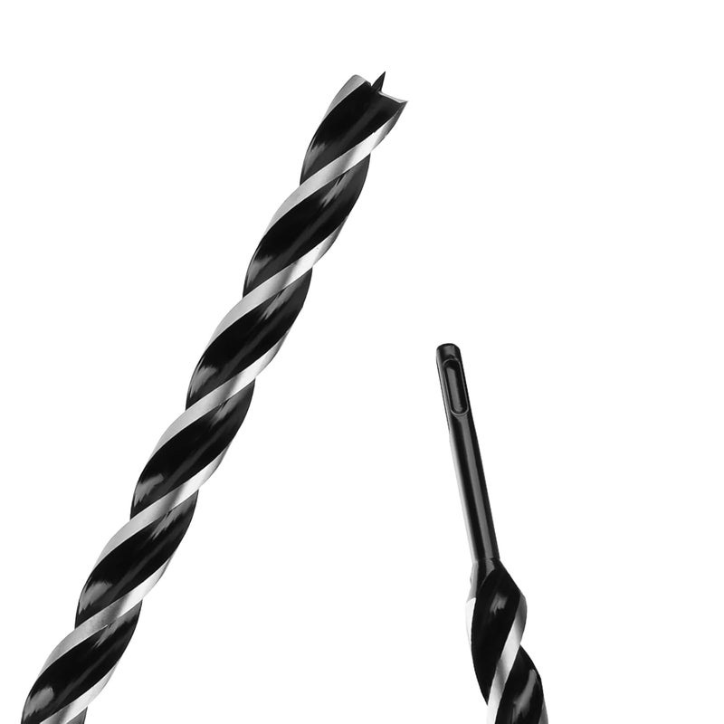 WOBLLMX 7/8" x 32" Auger Drill Bit with SDS Plus Shank for Wood,Tri Flute Ship Auger Long Drill Bit for Soft and Hard Wood,Tree Stump,Plastic,Drywall and Composite Materials - Image 1